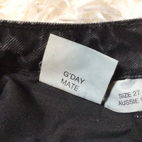 ROLLA’S Original Straight 27 Black Peachy Booty Butt Pockets Sexy Aussie S Petit - Picture 8 of 14